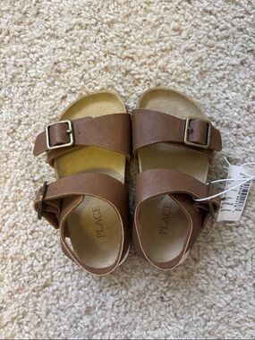 The Children's Place Brown Adjustable Buckle Kids Sandals